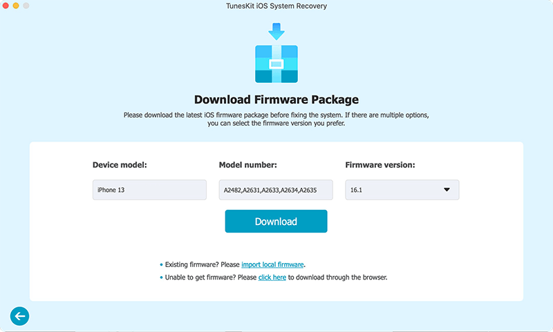 download firmware package