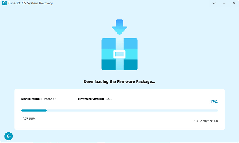 downloading firmware package