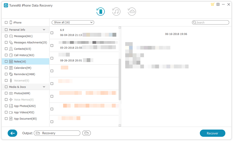 recover deleted notes