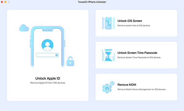 connect device to tuneskit iphone unlocker