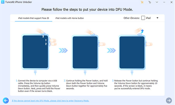 iphone unlocker main interface