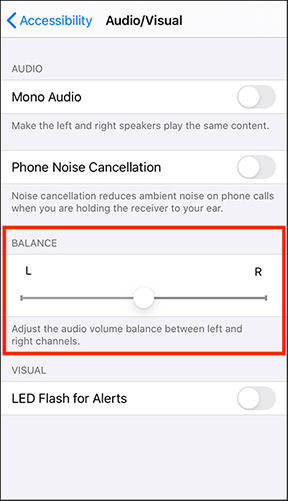 adjust volume balance