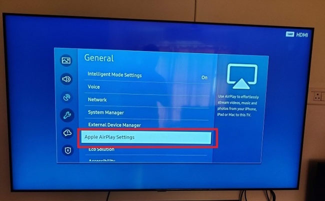 apple airplay settings