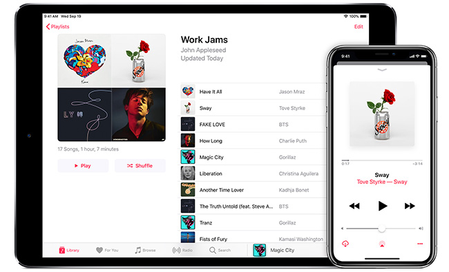 apple music interface