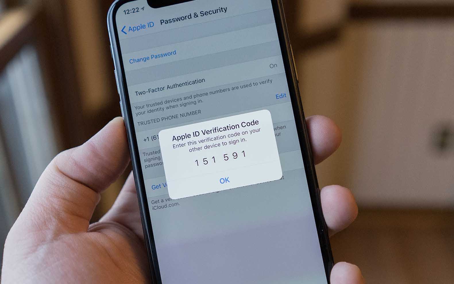 apple verification code not working