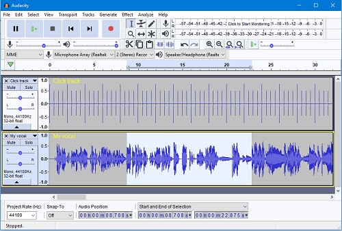 audacity free mp3 sound recorder