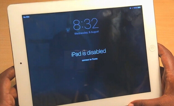 reset ipad without password