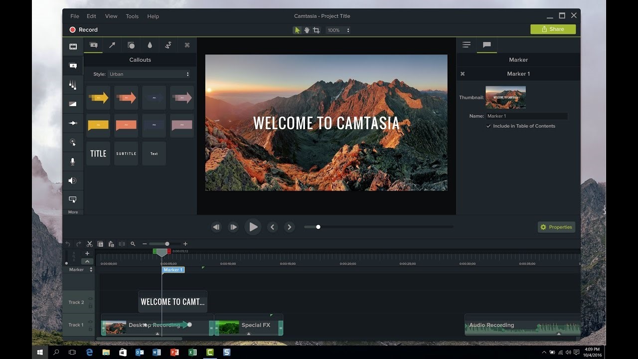 camtasia best software to record computer screen