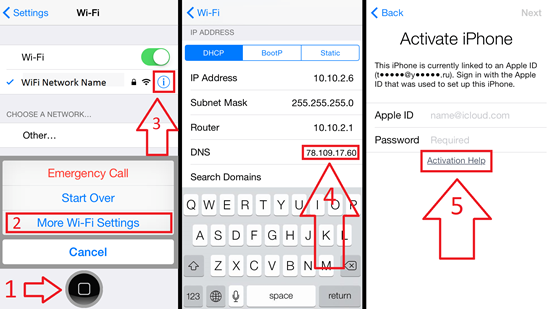 dns ändern um die icloud aktivierungssperre zu umgehen