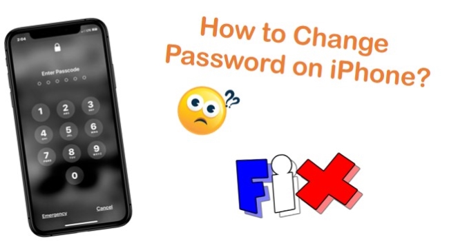 how to change password on iphone