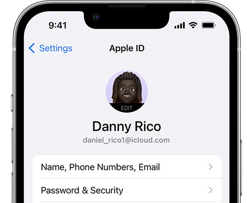 look for apple id via icloud