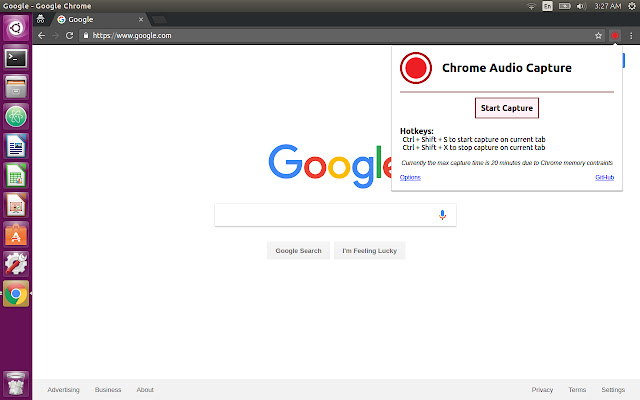 chrome audio capture extension