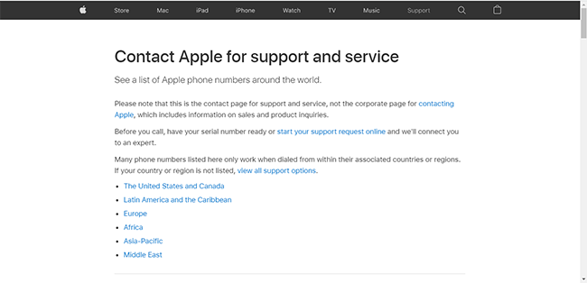 apple support