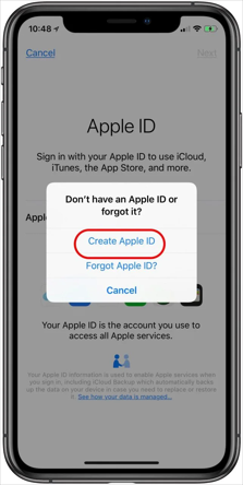 use a different apple id