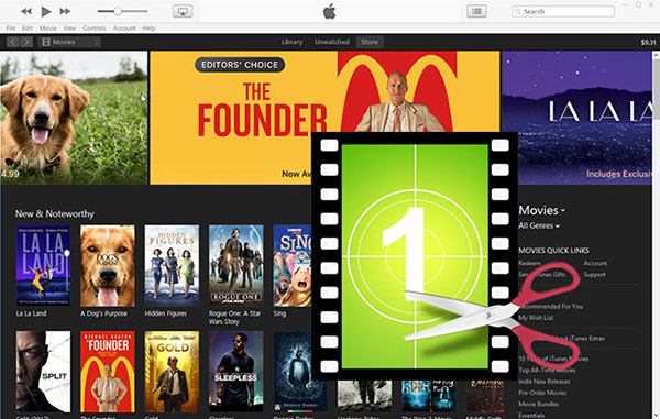 cut iTunes video