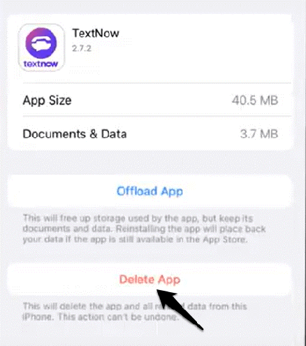 delete textnow