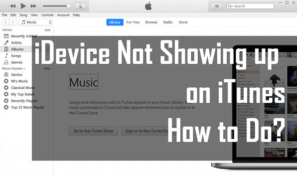 device not showing up in itunes