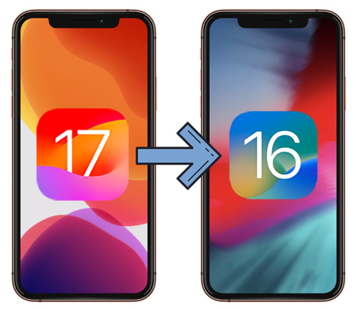 downgrade von iOS 17 auf 16