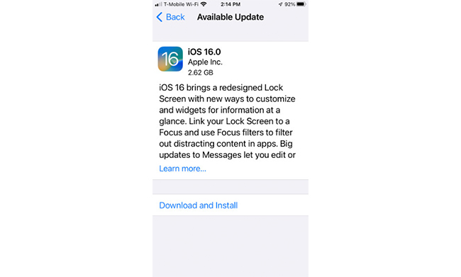 update ios software