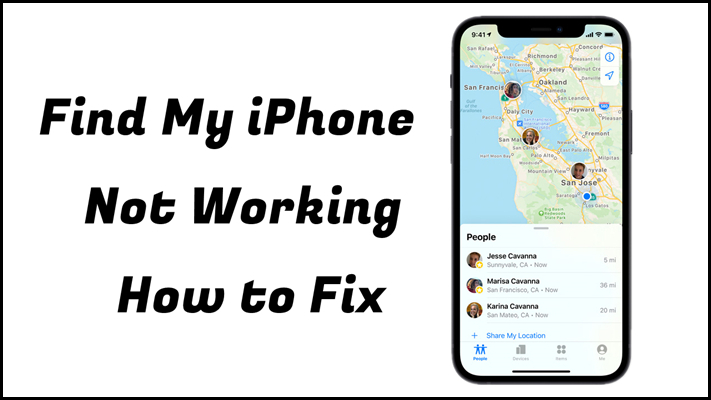 how to fix find my iphone not working