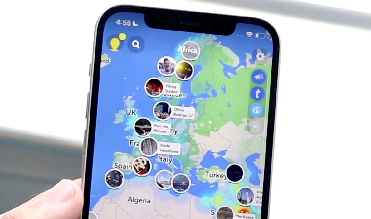 snapchat map not working on iphone
