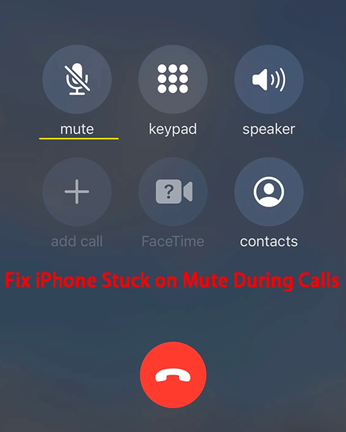 fix iphone stuck on mute 