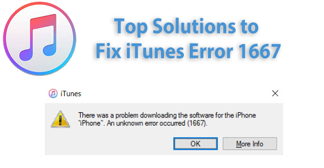 fix itunes error 1667