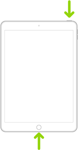 how do you force restart an ipad with home button