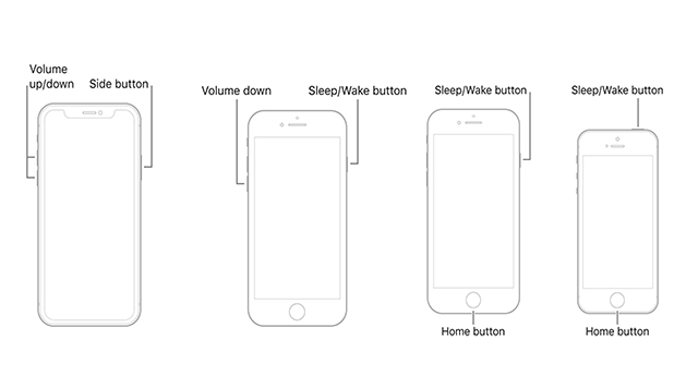 different ways to force restart iphone