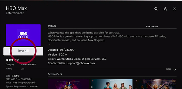 how to get hbo max on lg smart tv
