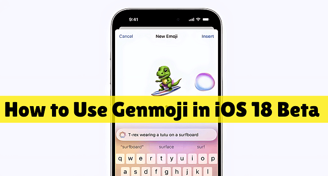 how to use genmoji ios 18