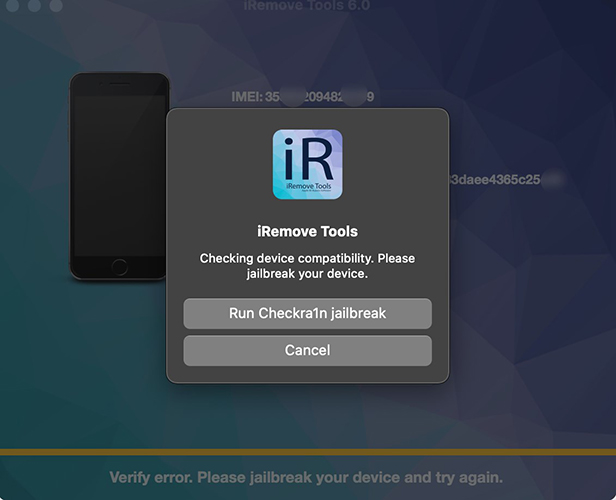 iremove jailbreak interface