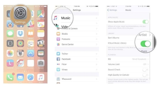 icloud music library