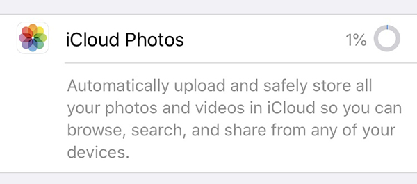 fix icloud photos stuck at 1