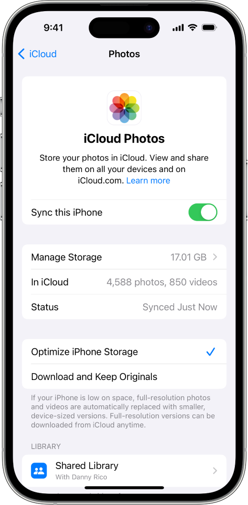 turn off icloud photos sync