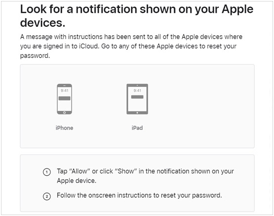 iforgot choose apple device