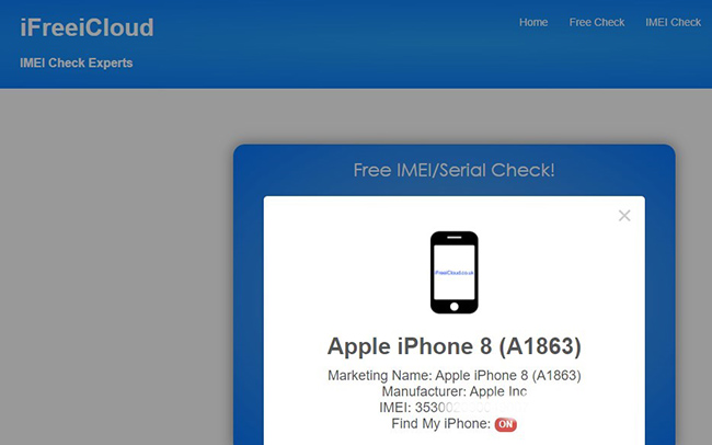 ifreeicloud checker online