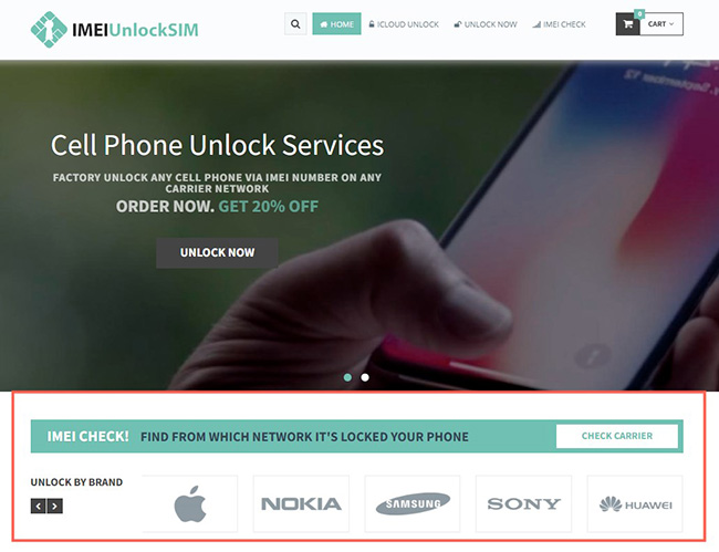 imeiunlocksim homepage