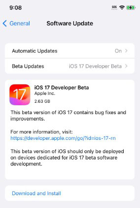 update ios version