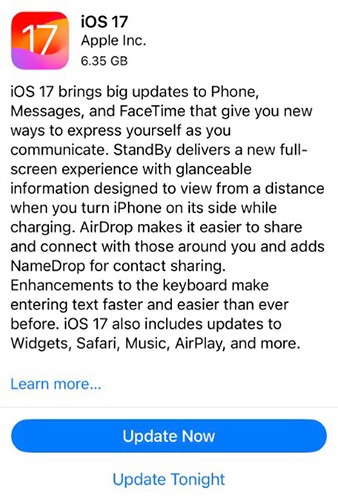 upgrade ios version