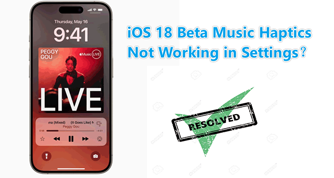 ios 18 beta music haptics not working