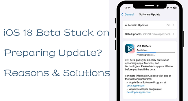 ios 18 stuck on preparing update