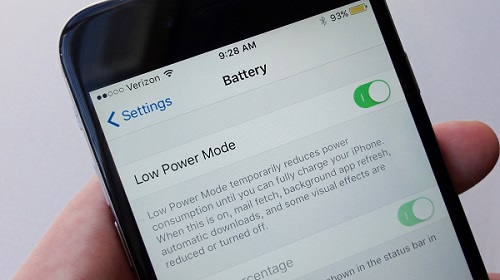 iphone low power mode