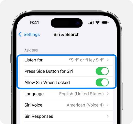 ios siri search