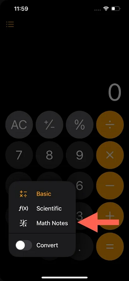 ios18 beta math notes not working