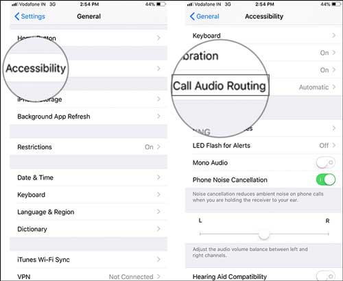 set call audio routing 