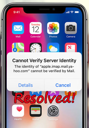 fix iphone cannot verify server identity