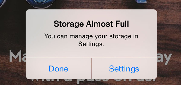 check iphone storage