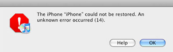 itunes error 14