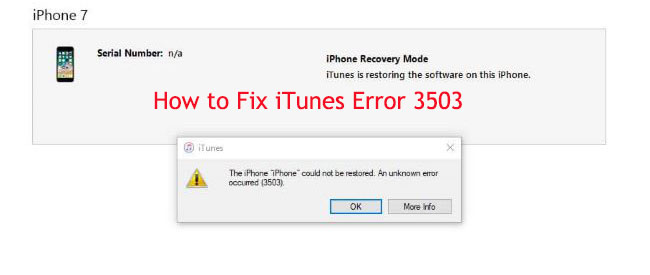 itunes error 3503